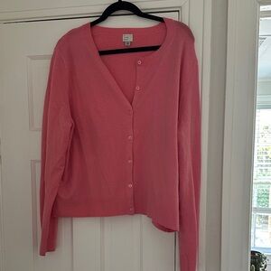 A New Day Bubblegum Pink Button-Front V-Neck Cardigan
